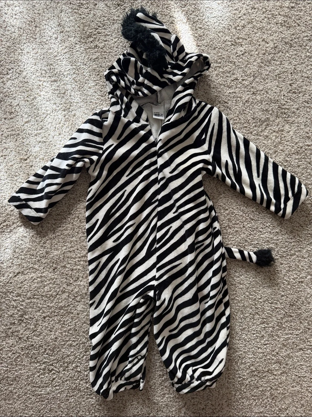 Zebra Halloween zoo animal outfit - Black & White